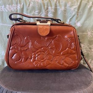 Patricia Nash Genuine Leather Crossbody Bag Purse